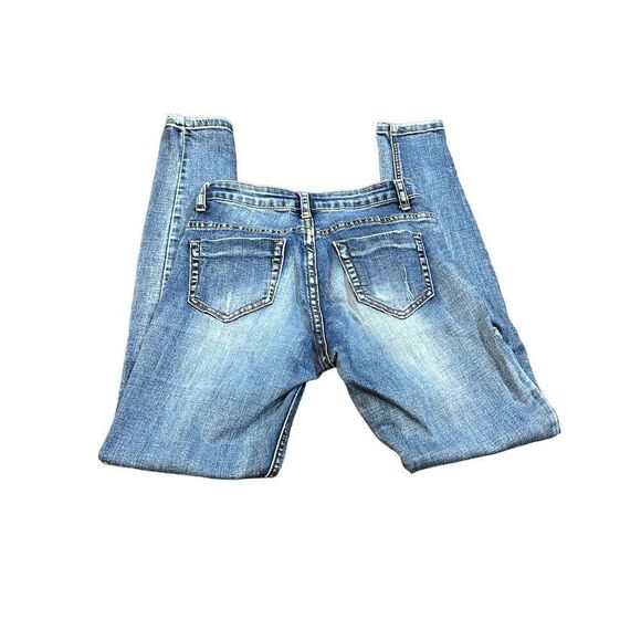 ARYSUH APPL Distressed Denim Jeans Tapered Fit Size 1 - Picture 3 of 4